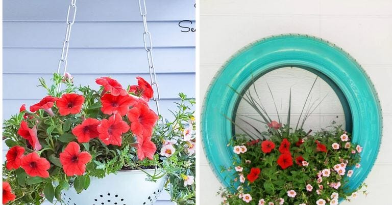 Tyre Garden Art: Transforming Old Tyres into Blooming Beauty!